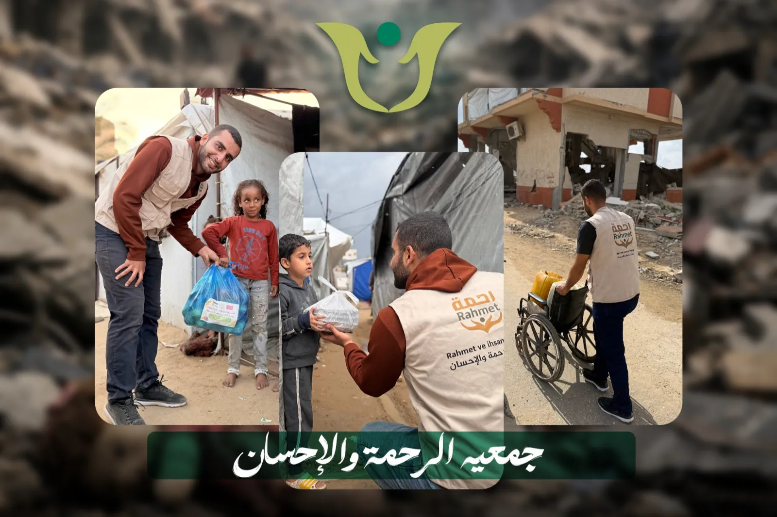 مشروع توفير الخبز الساخن للنازحين في قطاع غزة